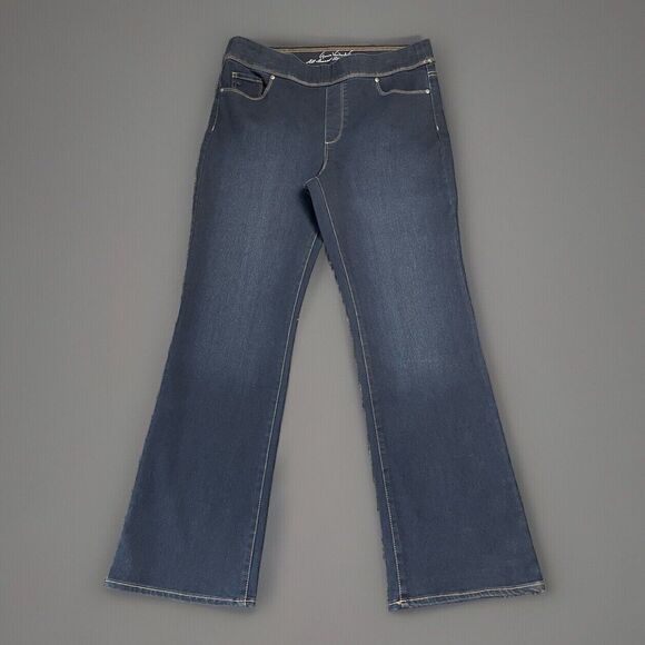 Gloria Vanderbilt Avery Size 14 Pull On All Around Slimming Bootcut Jean Pants - Picture 1 of 11